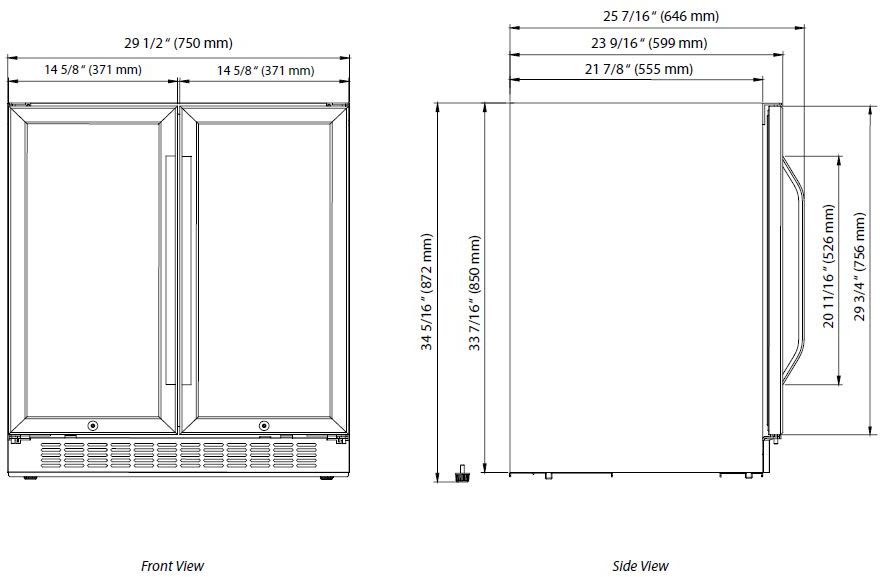 Edgestar cwb2886fd store